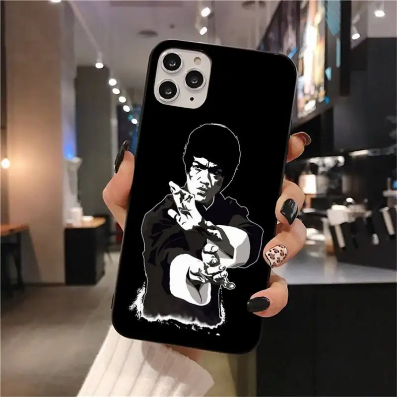 

Dabieshu Kung Fu BruceLee Soft Phone Cover for iPhone 11 pro XS MAX 8 7 6 6S Plus X 5S SE 2020 XR case