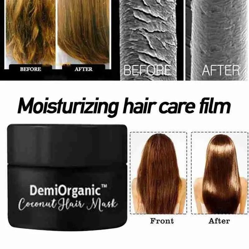 50 мл кокосового масла маска для волос с витамином Е восстанавливает повреждения