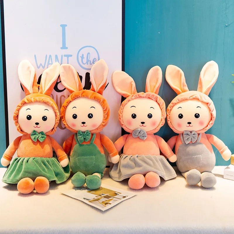 40 см женские зимние домашние тапочки с милыми кроличьими Куклы Мягкие игрушки