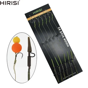 Готовые рыболовные крючки для волос с зажимами безопасности Размер 2 4 6 8 упаковка 6