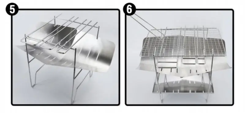 Новая плита для барбекю из нержавеющей стали складная подставка в японском стиле