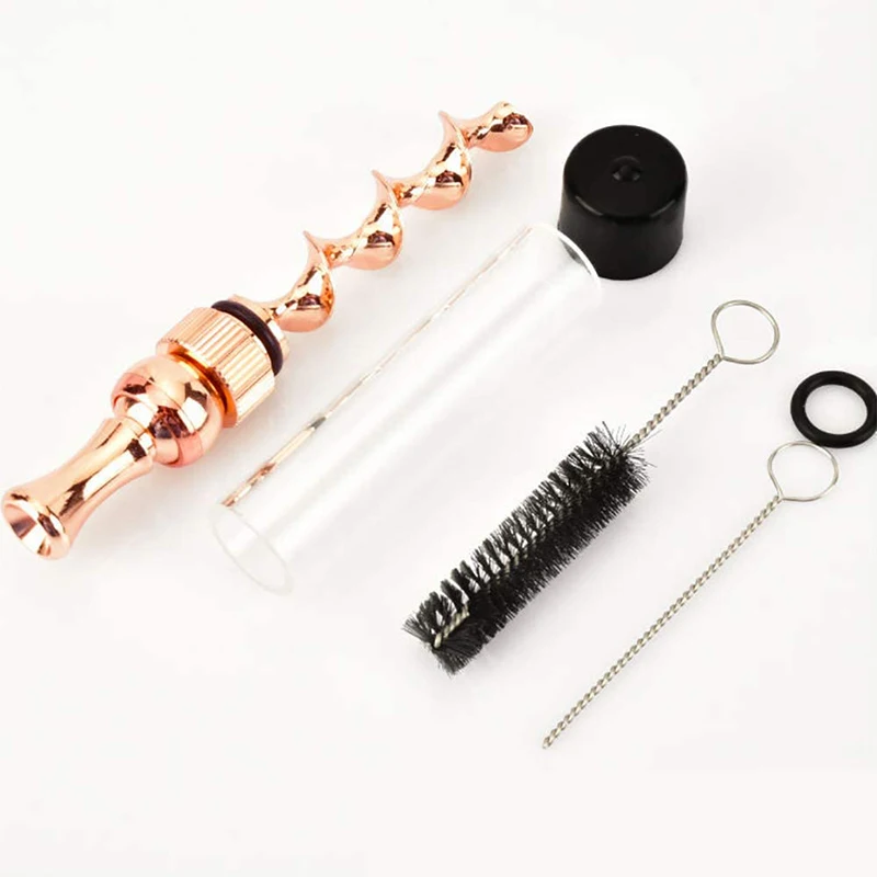 

Creative Rotatable Spiral Orbit Pipe Diy Cigarette Tobacco Pipes Portable 7p Mini Glass Dry Herb Smoking Pipe Weed Accessories