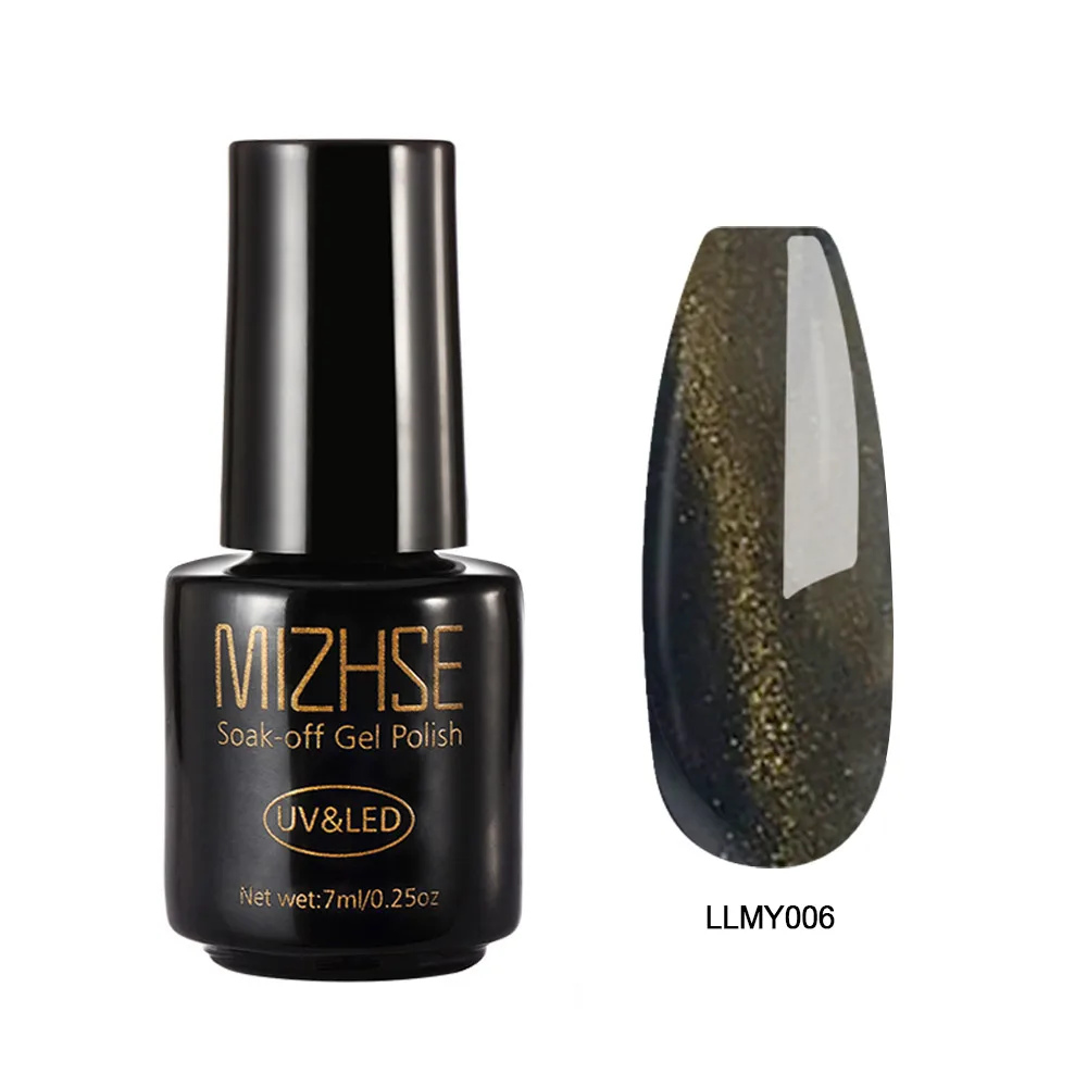 LLMY006 MIZHSE 5D Гель-лак для ногтей с эффектом «кошачий глаз» 7 мл кошачий глаз УФ-Гель-лак замочить от магнитной палочки лак для ногтей Дизайн ногтей Полупостоянный Светодиодный УФ-гель - Цвет: LLMY006