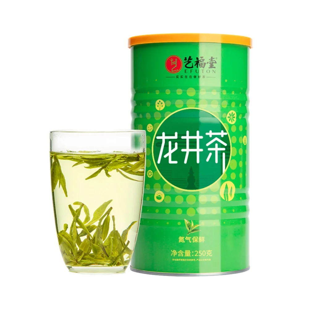 

Китайский чай EFUTON Dragon Well, легкий Цзин, зеленый рассыпной листовой свежий чай Dragon Well, 2021 г