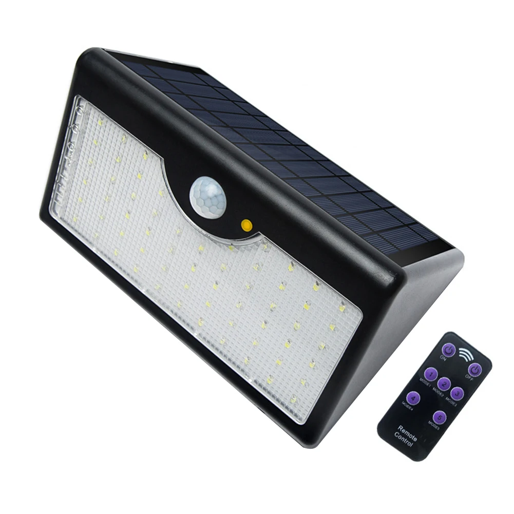 

Solar Lights Outdoor Motion Sensor LED Lamp Wall-mounted Remote Control Waterproof Garden Solar Security Emergency Lighting