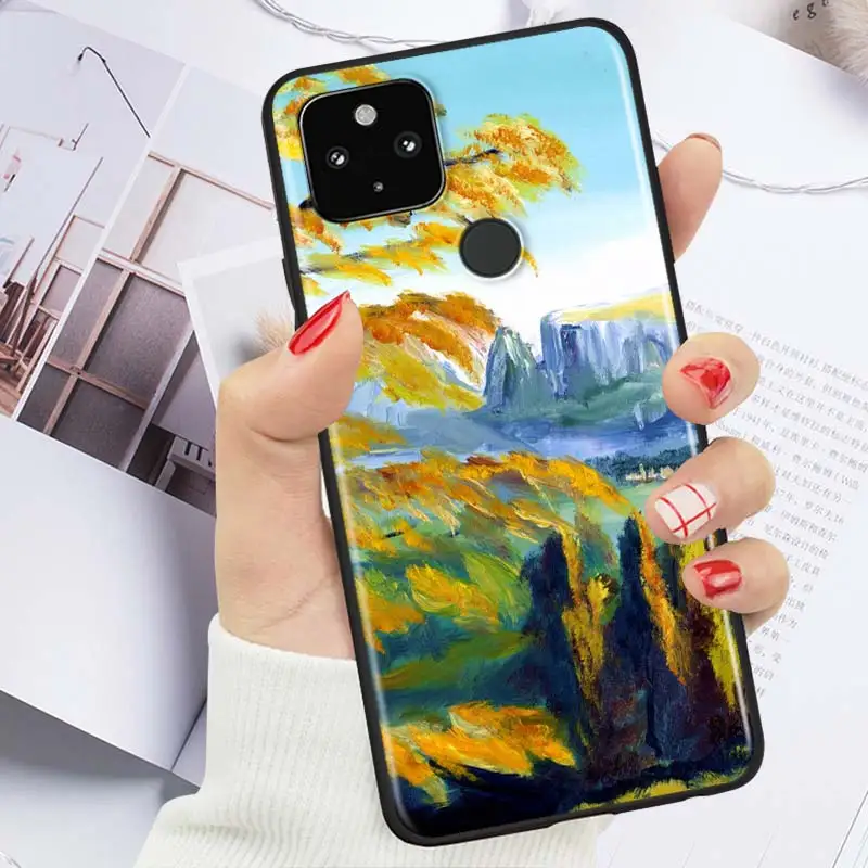 

Van Gogh Art Paintings Shockproof Cover for Google Pixel 5 5A 4 4A XL 5G Black Phone Case Shell Soft Fundas Coque Capa