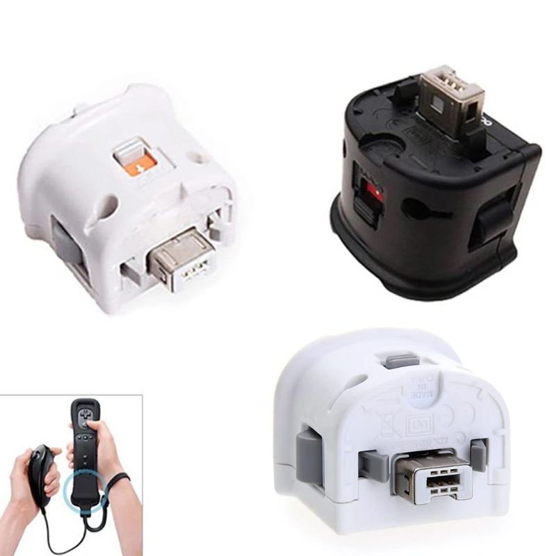 

H7JF Motion Plus Adapter Sensor for Wii Console, Game Controller Remote Joystick Wireless Gamepad