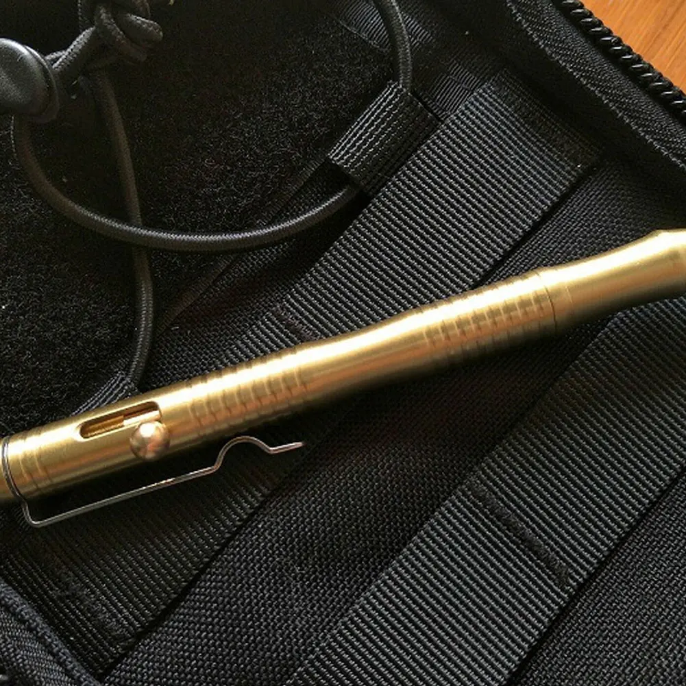 Высококачественная тщательная латунная ручка тактическая шариковая