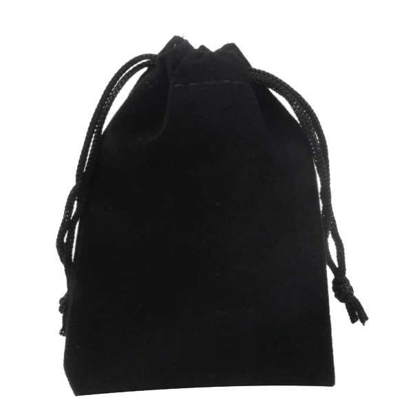 

Black Flocking Cloth Jewelry Pouches/Drawstring Velvet Bag Drawstring Jewellery Bag Drawstring Gift Bag,150 Pcs,3X4 Inch