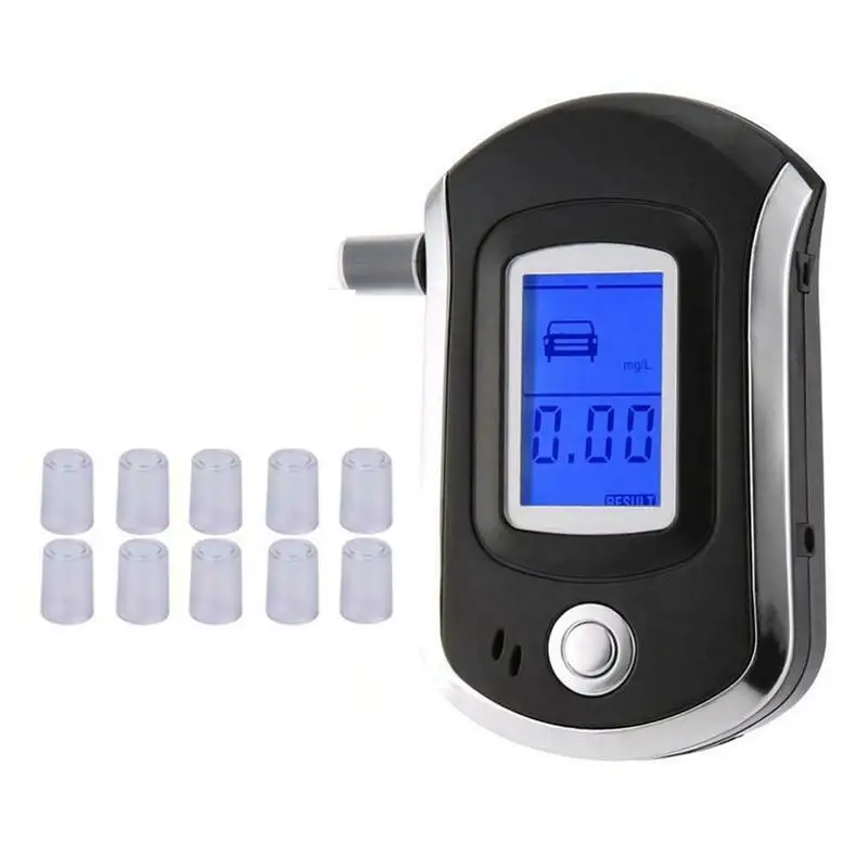

New Digital Breath Alcohol Tester Mini Professional Tester Analyzer Tester Breath Drunk Driving AT6000 Police Screen Alcoho N6I3