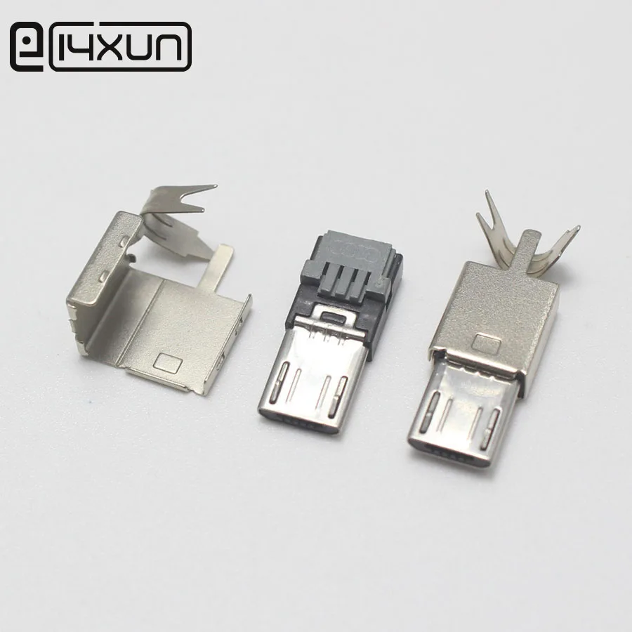 EClyxun 2 комплекта бесплатной сварки длинного типа MICRO USB 5 контактный разъем к 4P