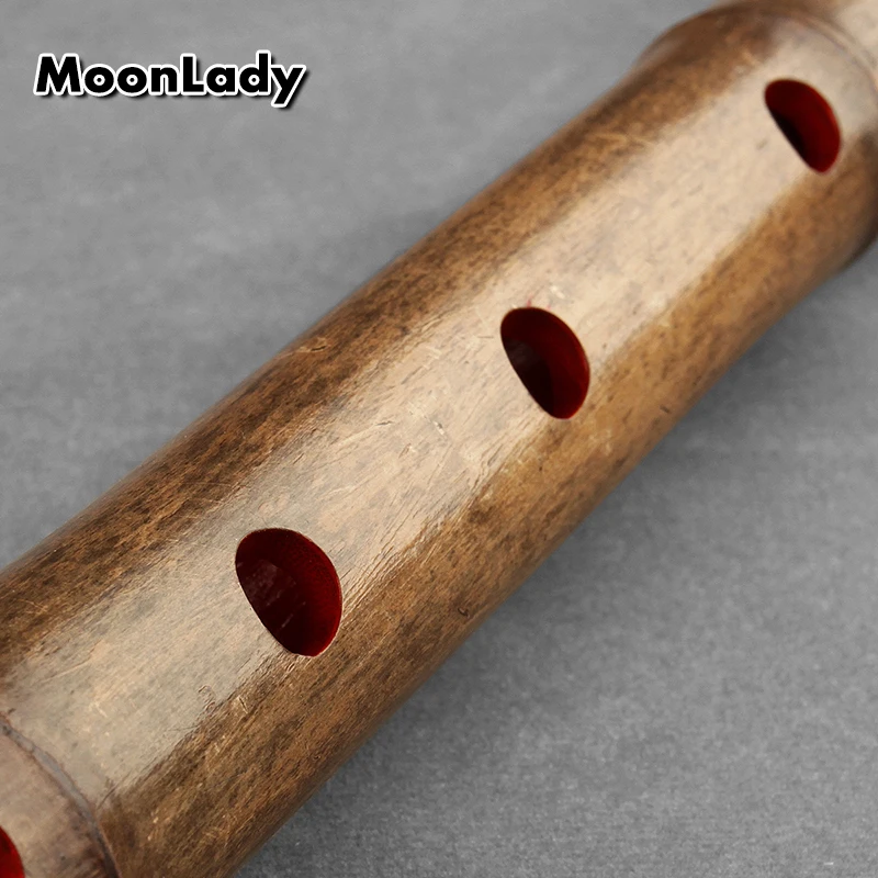 E Key 5 Holes Shakuhachi Wooden Musical Instruments 1.6 Feet  Bamboo Vertical Flute With Root Woodwind Instrument  Shakuhachi enlarge