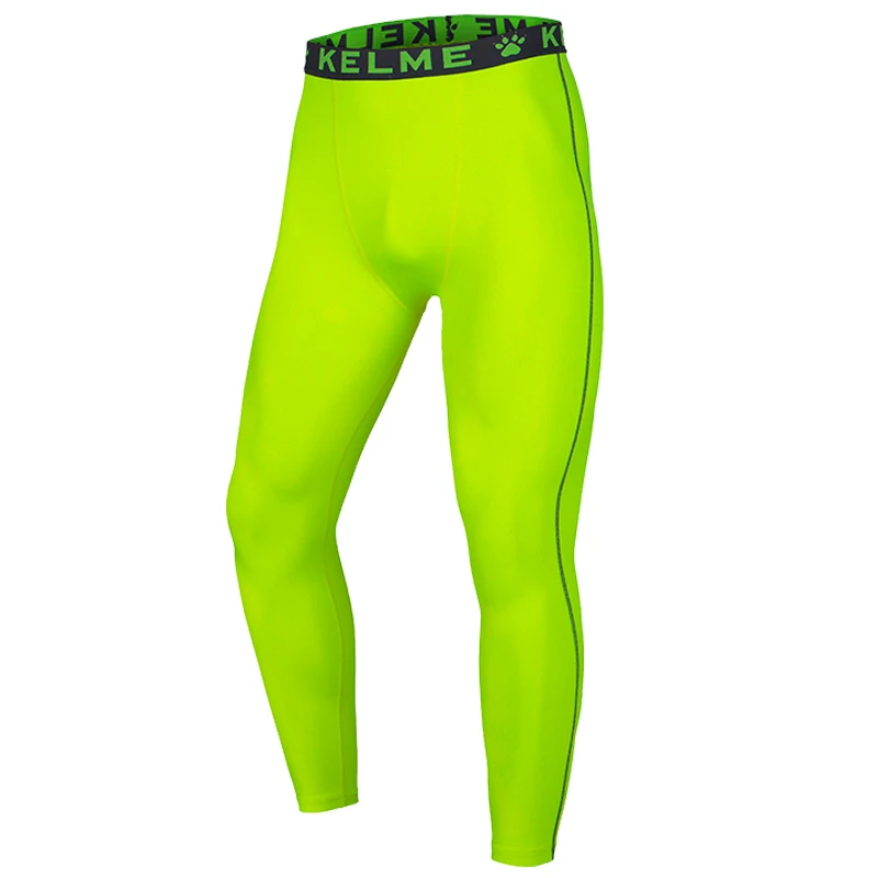 

KELME Running Tights Winter Tights Men Kid Legings Sports Black Fitness Breathable Quick-drying k15z729