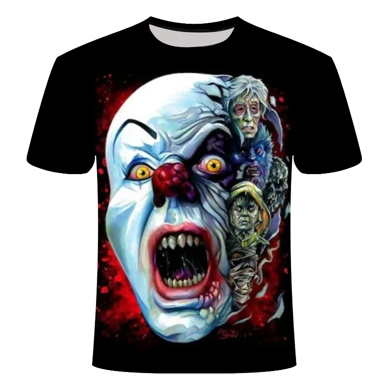 Новинка мужская повседневная футболка с черепом летняя 3D принт роза женская