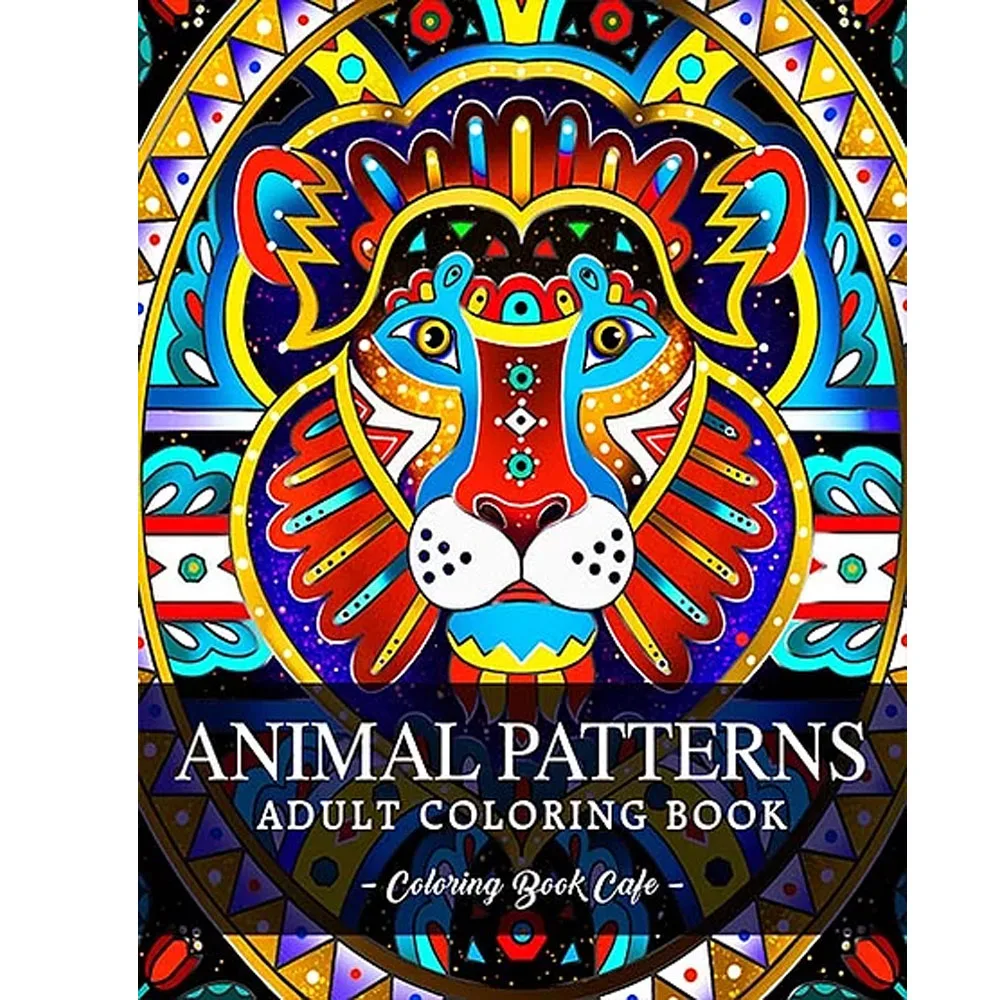 Animal Patterns Coloring book: Featuring Fun and Relaxing Animal Patterns with Lions, Dolphins, Elephants, and Many More 25-page