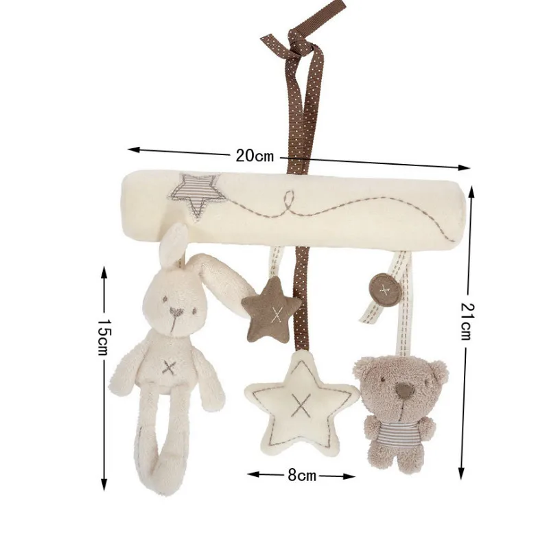 Симпатичные детские погремушки на коляску подвесные игрушки в форме кролика
