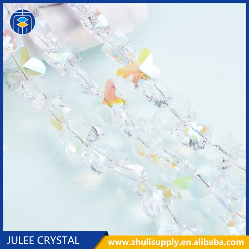 A52-016 JuleeCrystal 10 мм 14 мм хрустальные бусины в форме бабочки для украшения дома - Цвет: A52-016