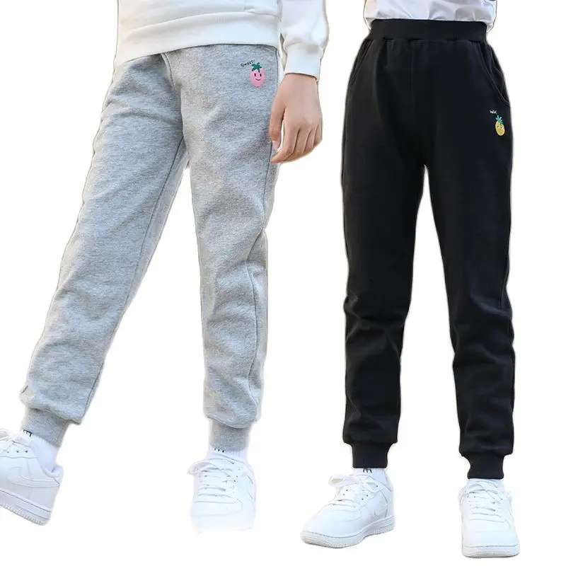 

Спортивные штаны, детская одежда для девочек на весну и осень с принтом в виде героев мультфильмов, с принтом в виде букв для девочек-подрост...