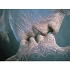 Алмазная 5D картина luoviзем, эстетическая вышивка с поцелуем ангела, полноразмернаякруглая вышивка, индивидуальная картина для домашнего декора