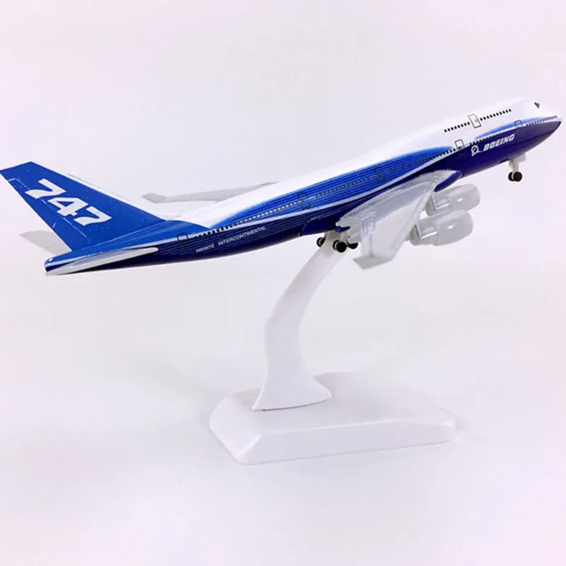 Масштаб 1:400 20 см литой металлический сплав Боинг 747 B747 прототип авиационной
