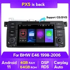 Автомобильный DVD GPS-навигатор для BMW E46 Coupe (M3 Rover) 316i 318i Audio 4G LTEW Carplay SWC, Android 11, 4G 64G