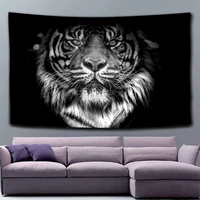 psychedelic big tapestry girl tiger tapestry boho style tapestry home wall bedroom decoration