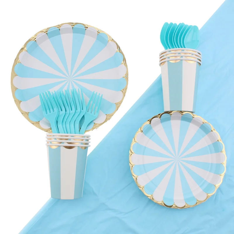 

41pc/set Windmill Theme Party Tableware Baby Shower Party Birthday Decoration Plates Napkins Disposable Tableware Party Supplies