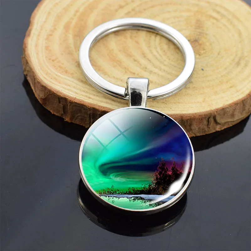 Подвеска для ключей с северным светильник двусторонний брелок подвеска С