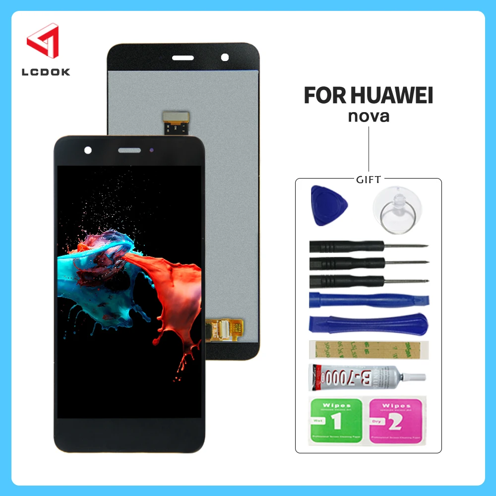 ЖК дисплей с дигитайзером сенсорного экрана для Huawei Nova запчасти панели на