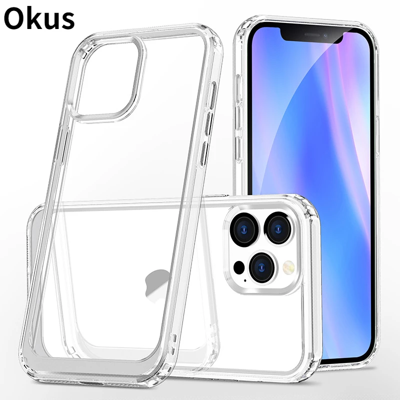 

Ultra Thin Clear Case For iPhone 13 12 11 Pro XS Max XR X Soft TPU Silicone For iPhone 12 Mini 6 7 8 Plus Back Cover Phone Case