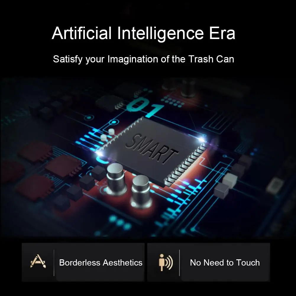 Интеллектуальное пластиковое ведро с аккумулятором USB автоматическая индукция