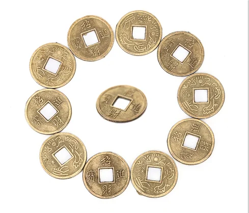 100/1 шт. китайский фэн шуй набор удачных/старинных монет образовательные десять