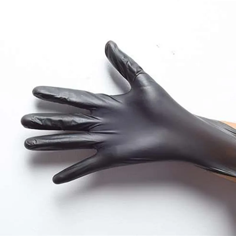 

Black Vinyl Gloves 100pcs/Box Disposable Powder-free Industrial Food Safety Pvc Gloves Nitrile Gloves Cleaning Work Beauty glove