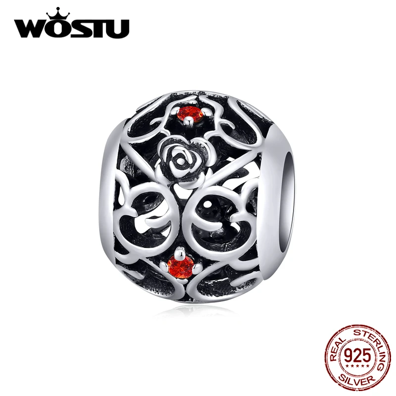 WOSTU 100% Стерлинговое Серебро 925 пробы Волшебная Шляпа амулеты циркониевые бусины