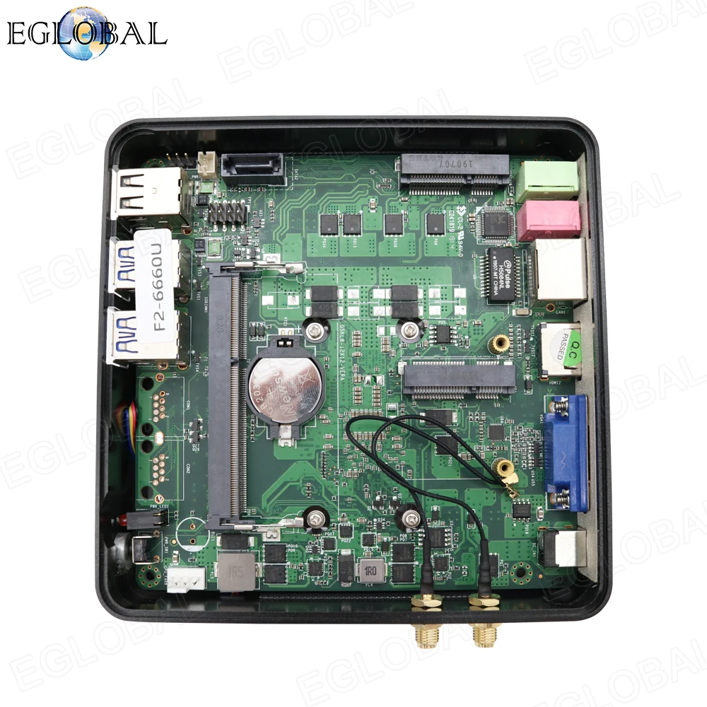Карманный ПК Intel Core i3 7100U i5 7200U DDR3L/DDR4 вентилятор мини Windows 10 Pro Linux 4K VGA HDMI Kensington Lock