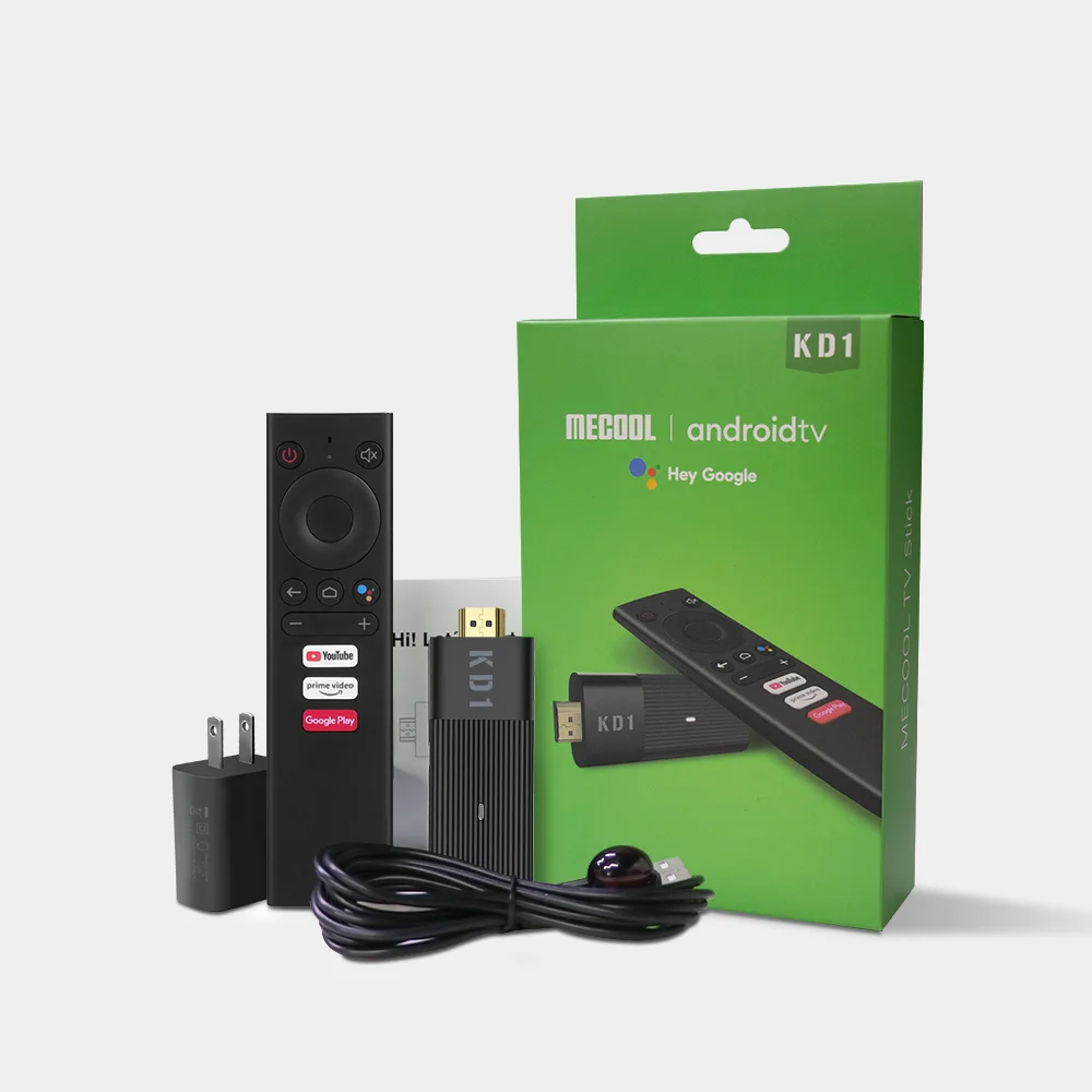

Android 10 4K Mecool KD1 TV Stick Amlogic S905Y2 Box Youtube Prime Video xxx для Netflix Premium для Amazons Google Chromecast