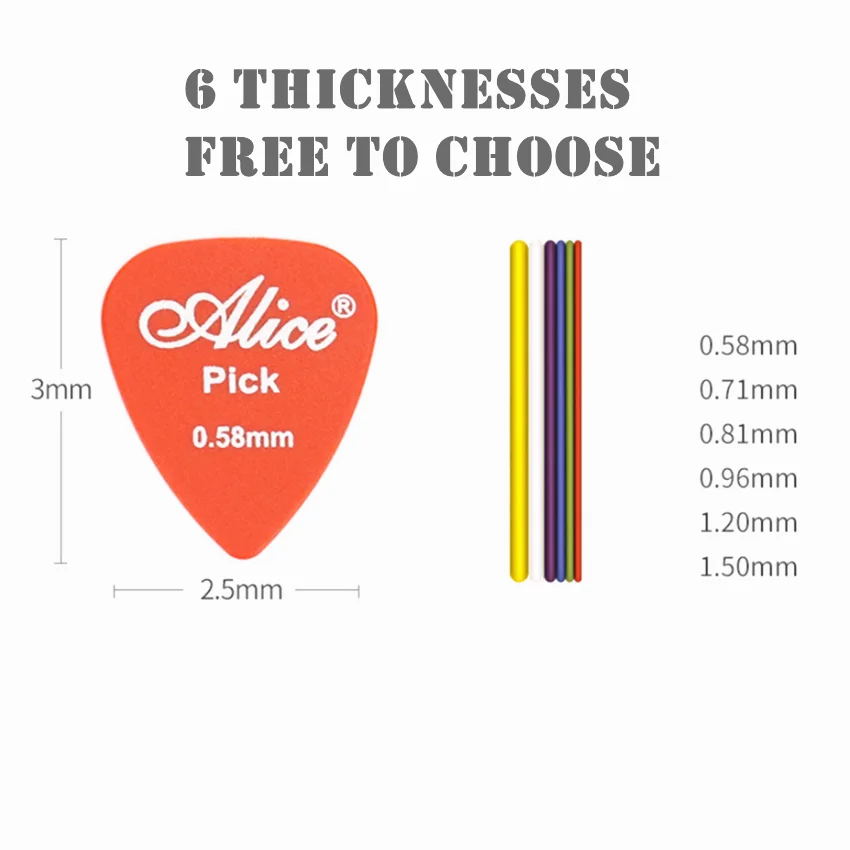 24 50 stücke1 box fall 058 15mm gitarre picks alice akustische elektrische bass vermittler gitarre zubehör dicke gitarre picks free globa