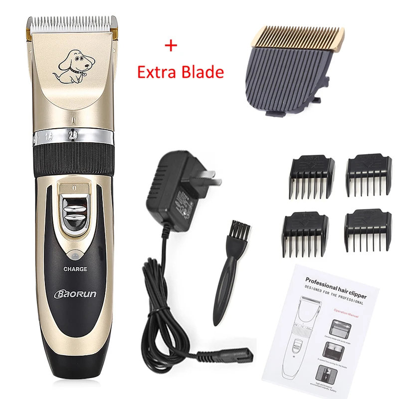 Professional Dog Hair Clippers Trimmer Electric Pet Grooming Tool Rechargeable Cat Shaver Hair Cutter Dog Haircut Machine EU US