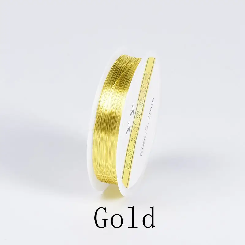 

Not Fade 0.2 - 1mm Copper Wire For Jewelry Making Diy Craft Beading Cord String Bracelet Necklace Accessories