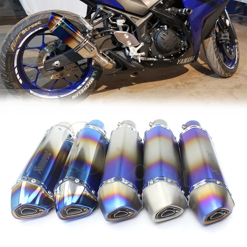 38 51 мм Универсальный Akrap мотоцикл глушитель Модифицированная труба Escape Moto AK