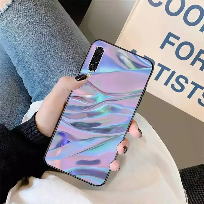

Holographic Aesthetic pattern Phone Case For Samsung galaxy S 9 10 20 A 10 21 30 31 40 50 51 71 s note 20 j 4 2018 plus