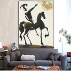 Абстрактный Конный воин Сальвадор Дали, картина маслом на холсте, постеры и принты, настенные картины для гостиной, домашний декор
