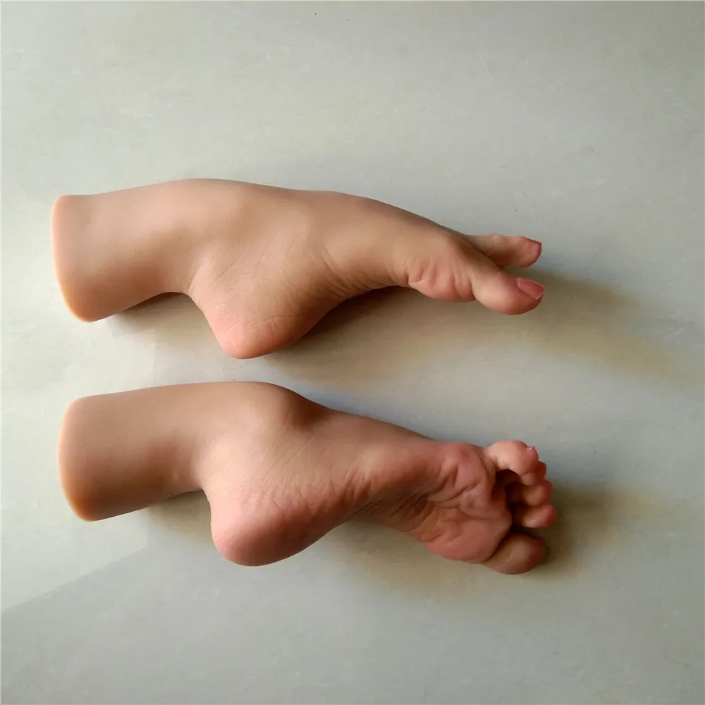 1 Pair Newest Silicone Sexy Feet Real Pocket Pussy Artificial Realistic Foot Dolls For Men Male Masturbator Sex Adult Toys | Красота и