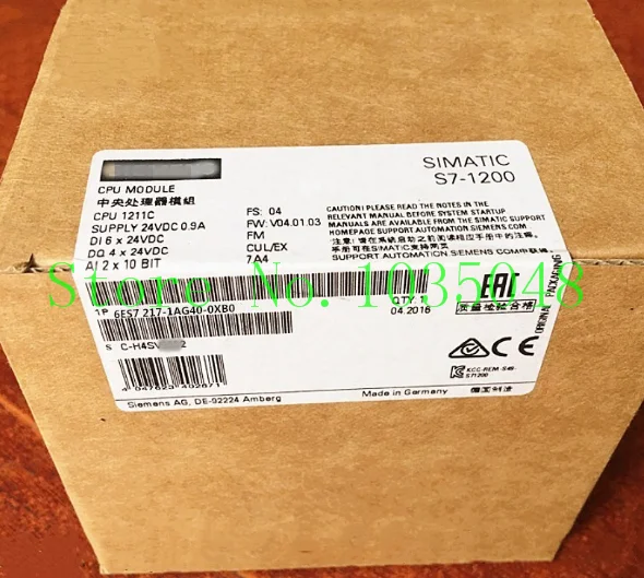 

1PC 6ES7 217-1AG40-0XB0 6ES7217-1AG40-0XB0 New and Original Priority use of DHL delivery
