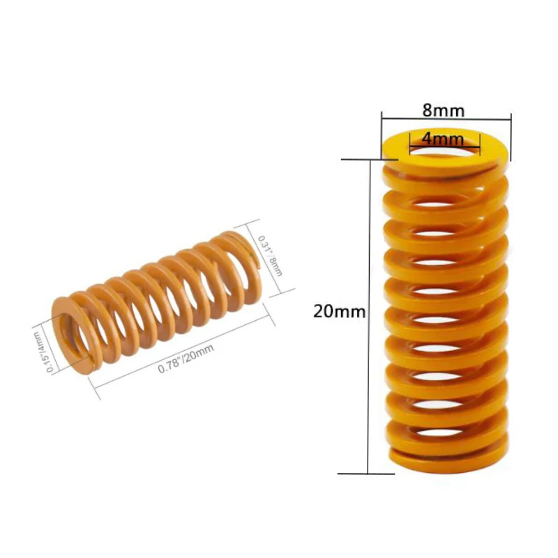4pcs 8*20MM Leveling Springs for Ender 2/3/Pro 5, Creality CR-10S PRO Hot Bed - 3D Printer Parts and Accessories image 3