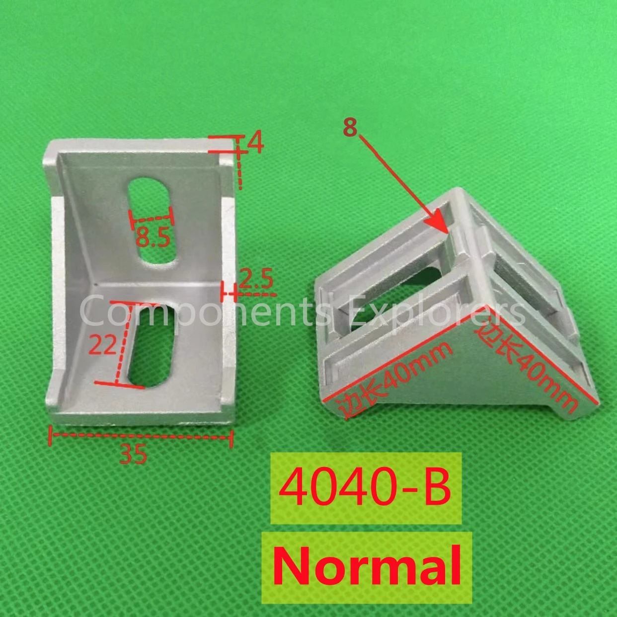 Угловой кронштейн для алюминиевого профиля