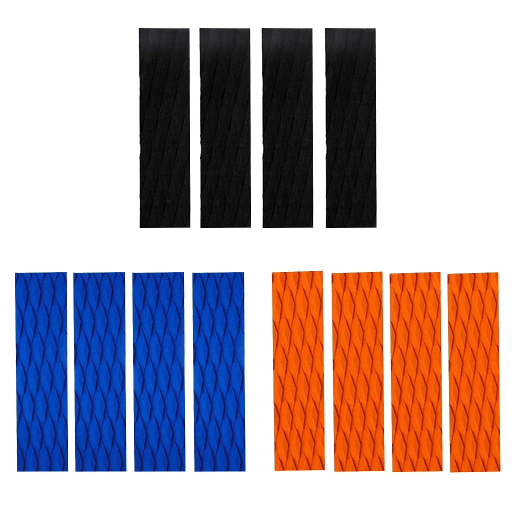 

4x Surfboard Adhesive Traction Tail Pads Surfboard Surf Paddle Mat Sheet