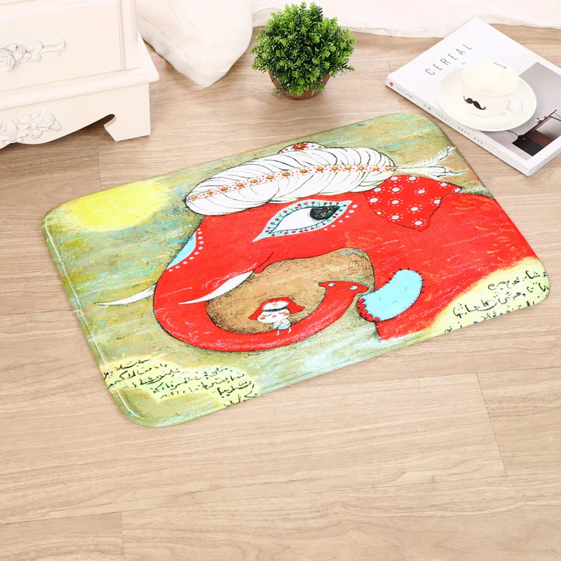 Абстрактный животных печатные дверные маты открытый коридорах ковер для