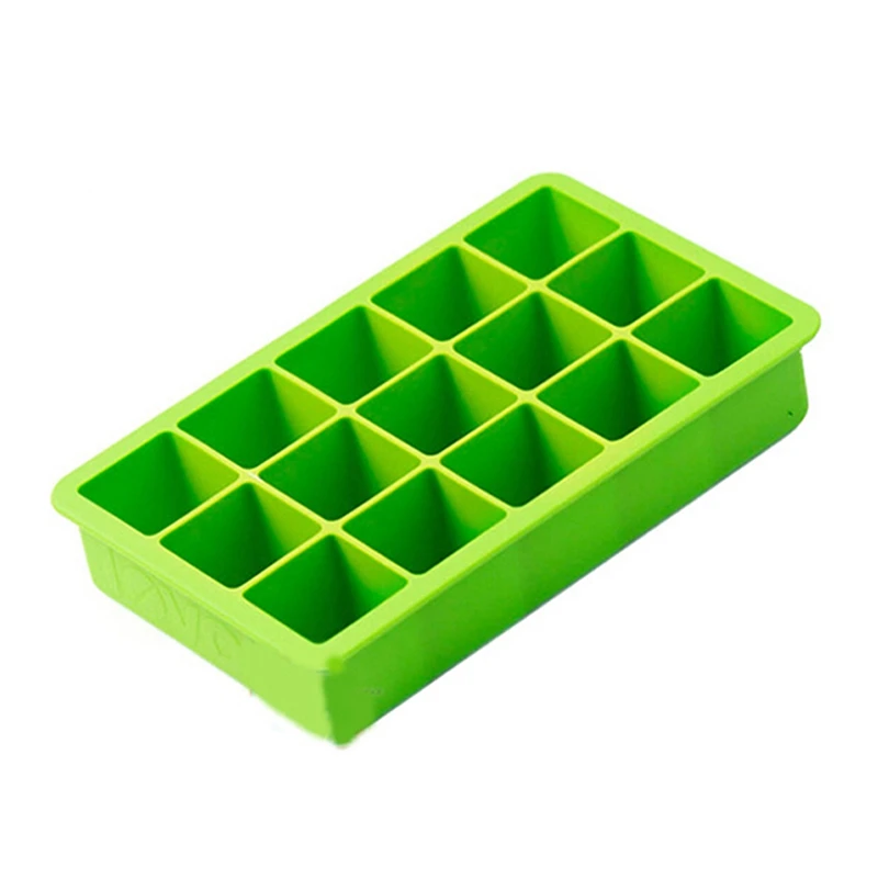 DIY креативная большая форма для льда квадратной формы силиконовая фруктовая