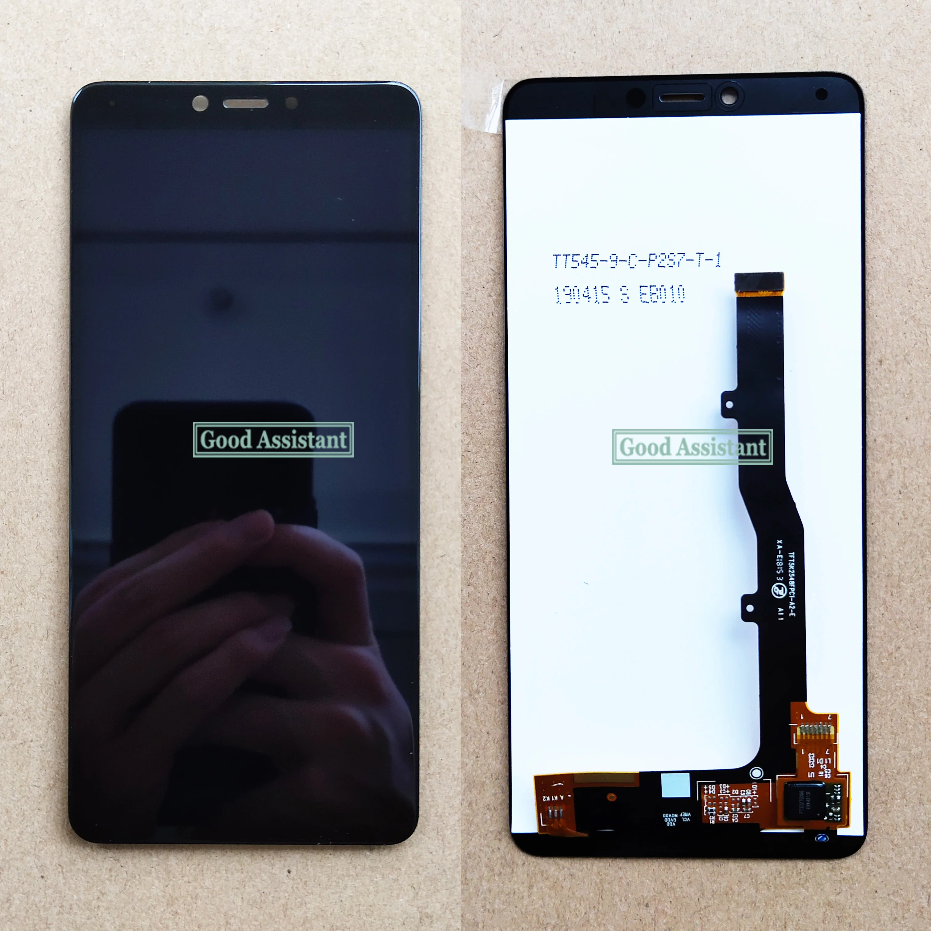 Протестированный черный 5,45 дюймов для zte Blade A4 A0722/Blade A7 Vita Полный ЖК-дисплей кодирующий преобразователь сенсорного экрана в сборе